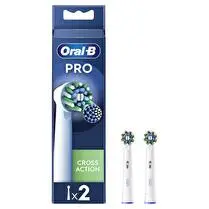 Oral-B, Brossettes Cross action x2 X-filaments