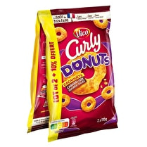 Curly, Biscuits apéritifs Donuts  - 2 x 100 g + 10%