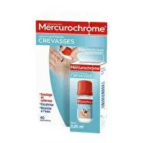 Mercurochrome, Pansements crevasses