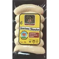Aux produits Saugets, Saucisse blanche x6 grill