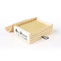 Savonnerie du Cèdre, Boite transparente bambou naturel clair