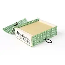 Savonnerie du Cèdre, Boite transparente bambou vert