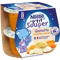Nestlé, P'tit souper quinotto carottes panais dès 8 mois x 2