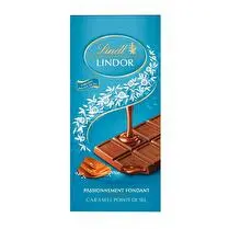 Lindt, Tablette Lindor chocolat lait caramel pointe de sel