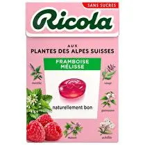 Ricola, Boîte bonbons stevia framboise mélisse