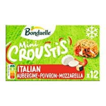 BONDUELLE Mini Croustis Italian aubergine, courgette, mozzarella