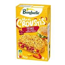 BONDUELLE Maxi Croustis Texas maïs, poivron, haricots rouges