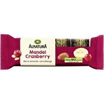 Alnatura, Barre amande canneberge
