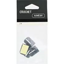Trefilaction, Crochet adhésif anthracite x4