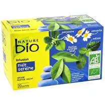 Nature bio, NATURE BIO INFUSION NUIT SEREINE BIO X20S
