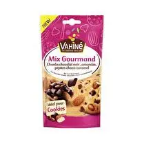 Vahiné, Mix gourmand chunks chocolat noir, amande , pépites choco-caramel.