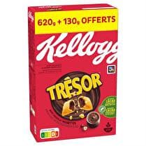 TRÉSOR KELLOGG'S Céréales Chocolat noisette - Le paquet de 620 g + 130 g offerts