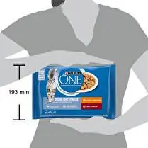 One, Sachets fraîcheur spécial chat stérilisé boeuf et poulet