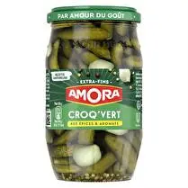 Amora, Cornichons croq vert 6 épices et aromates