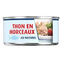 Le moins cher, Morceaux de thon listao au naturel 1/4
