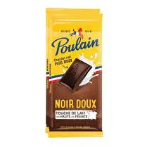 Poulain, tablette chocolat noir doux