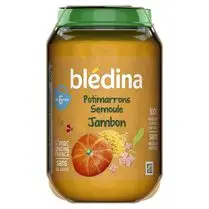 Blédina, Petit pot bébé potimarron semoule jambon dès 6 mois