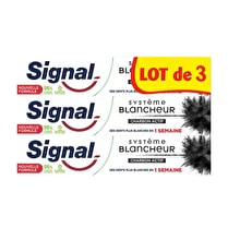 Signal, Dentifrice  Système blancheur charbon actif 1 semaine