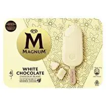 Magnum, Bâtonnets vanille enrobée de chocolat blanc