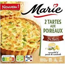 Marie, Tarte aux poireaux pâte pur beurre au parmesan