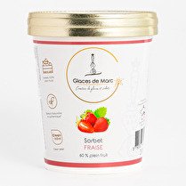 GLACES DE MARC Sorbet fraise