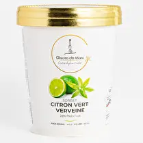 Glaces de Marc, Sorbet citron vert verveine 23 % plein fruit