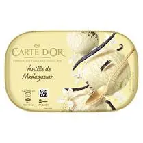 Carte d'or, Bac crème glacée vanille de madagascar