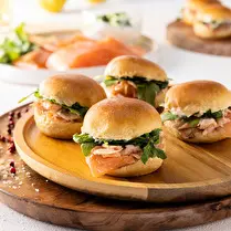 Votre poissonnier propose, Mini burger duo nordique x 4
