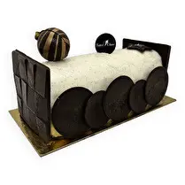 Passion glacée, Bûche glacée Vanille Caramel fleur de sel