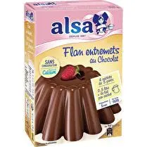 Alsa, Préparation flan entremets chocolat 4 sachets