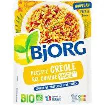 Bjorg, Recette créole riz cuisiné Veggie BIO