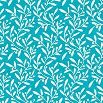 MESA BELLA Serviettes décorées en papier  33 x 33 cm 3 plis berries blanc fond turquoise - x 20