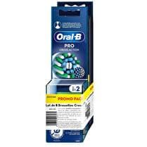 ORAL-B Brossettes pour brosses à dents électrique Cross action - x 6