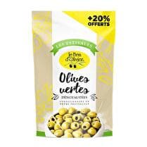 BRIN D'OLIVIER Olives vertes dénoyautées - 120 g dont 20% offert