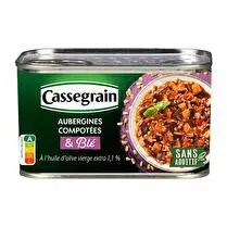 Cassegrain, Aubergines compotées & blé