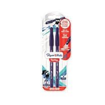 PAPERMATE Stylos bille replay bleu 40 ans x2