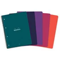 Rhodia, Cahier reliure intégrale microperf 223x295 160 pages 5x5