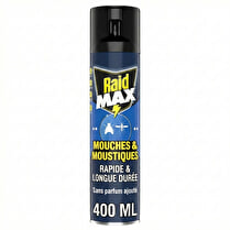 RAIDMAX, Aérosol mouches & moustiques rapide & longue durée