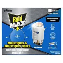 Raid, Diffuseur électrique liquide  Moustiques et moustiques tigres