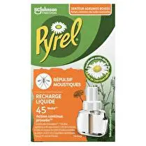 Pyrel, Recharge liquide  Répulsif moustiques agrumes boisés