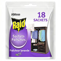 Raid, Sachets parfumés fraîcheur lavande
