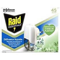 RAID Diffuseur liquide  Répulsifs moustiques et moustiques tigres