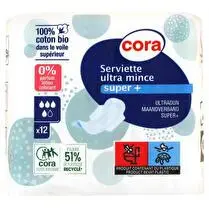 Cora, Serviettes ultra super + sensitive
