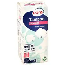 Cora, Tampon avec applicateur normal en coton bio