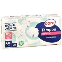 Cora, Tampon en coton bio