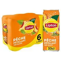 Lipton, Boisson au thé pétillant pêche
