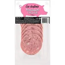 Les écofines, Saucisson cuit à l'ail tranché