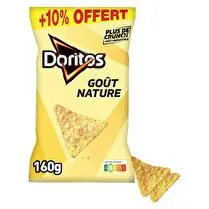Doritos, Tortillas chips de maïs salées  - 160 g + 10 % offert