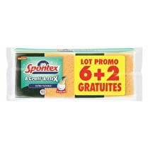 SPONTEX Eponges Gratt & Flex - 6 + 2 offertes