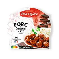 Paul & Louise, Porc au caramel et son riz barquette bi compartiment